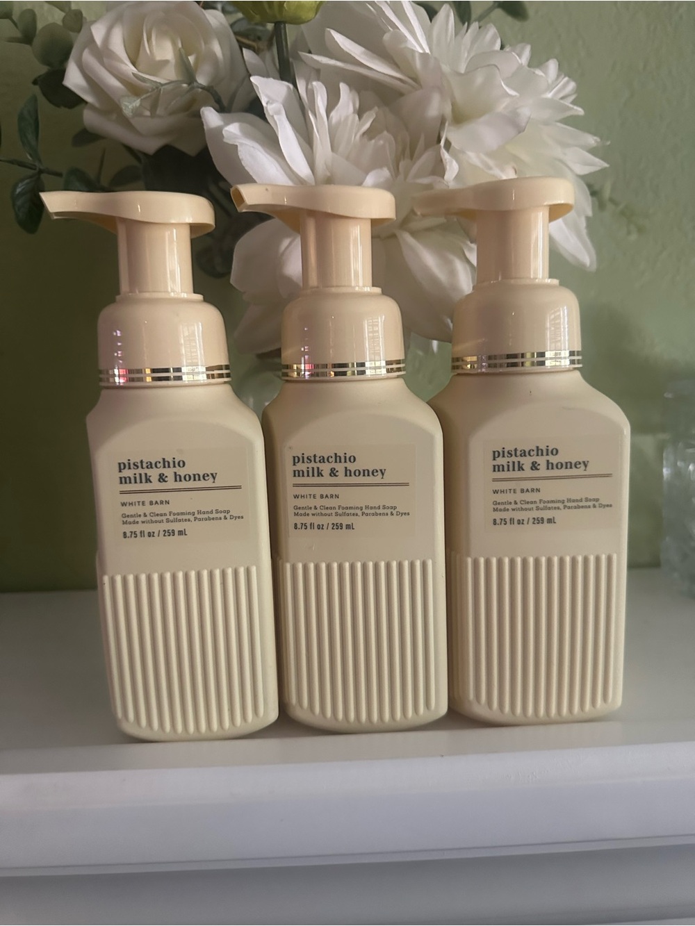 White Barn Pistachio Milk & Honey Foaming Hand Soap - Cream